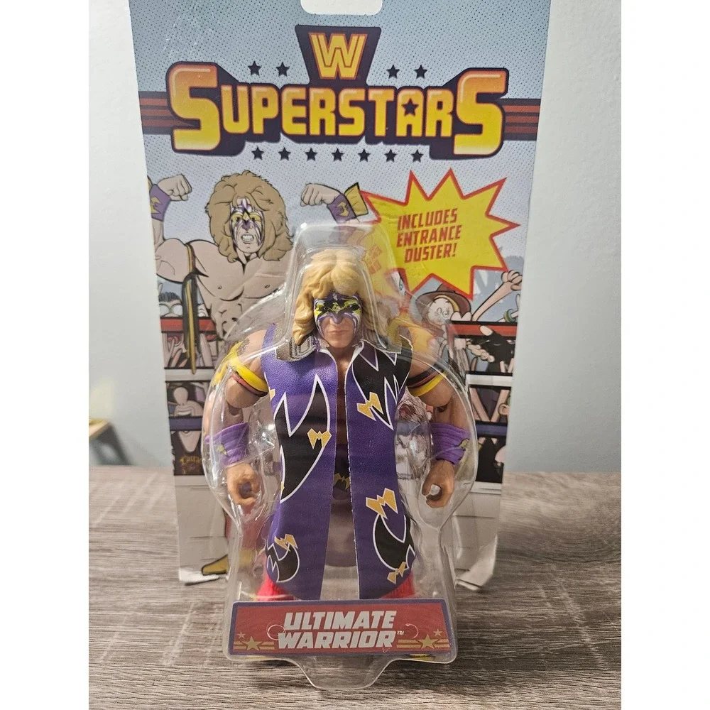 WWE Superstars Series 2 Ultimate Warrior Action Figure Mattel HDM76 Retro Style
